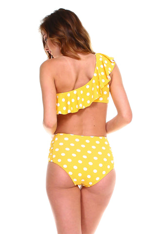 Buy Lace up Ribbed Bikini Set Online